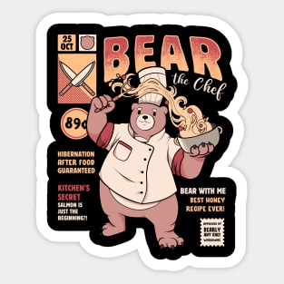 Bear The Chef by Tobe Fonseca Sticker